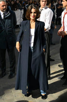PFW Celine Outside Arrivals Nour Arida arriving at the Celine show during Paris Fashion Week, in Paris, France on 3 October 2026. Photo by Julien Reynaud APS-Medias ABACAPRESS.COM Paris France  Copyright: xReynaudxJulien APS-Medias ABACAx
