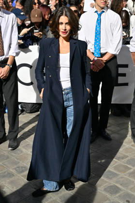 PFW Celine Outside Arrivals Nour Arida arriving at the Celine show during Paris Fashion Week, in Paris, France on 3 October 2026. Photo by Julien Reynaud APS-Medias ABACAPRESS.COM Paris France  Copyright: xReynaudxJulien APS-Medias ABACAx