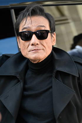 PFW Celine Outside Arrivals Tony Leung Ka-fai arriving at the Celine show during Paris Fashion Week, in Paris, France on 3 October 2026. Photo by Julien Reynaud APS-Medias ABACAPRESS.COM Paris France  Copyright: xReynaudxJulien APS-Medias ABACAx