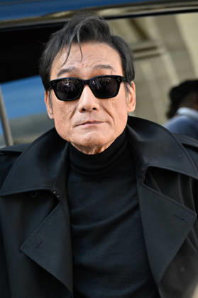 PFW Celine Outside Arrivals Tony Leung Ka-fai arriving at the Celine show during Paris Fashion Week, in Paris, France on 3 October 2026. Photo by Julien Reynaud APS-Medias ABACAPRESS.COM Paris France  Copyright: xReynaudxJulien APS-Medias ABACAx