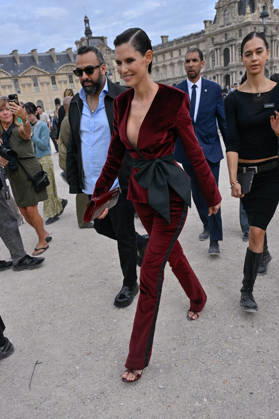 PFW Elie Saab Outside Arrivals Bianca Balti arriving at the Elie Saab show during Paris Fashion Week, in Paris, France on 3 October 2026. Photo by Julien Reynaud APS-Medias ABACAPRESS.COM Paris France  Copyright: xReynaudxJulien APS-Medias ABACAx