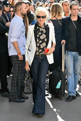 PFW Vivienne Westwood Outside Arrivals Ellen von Unwerth arriving at the Vivienne Westwood show during Paris Fashion Week, in Paris, France on 3 October 2026. Photo by Julien Reynaud APS-Medias ABACAPRESS.COM Paris France  Copyright: xReynaudxJulien APS-Medias ABACAx