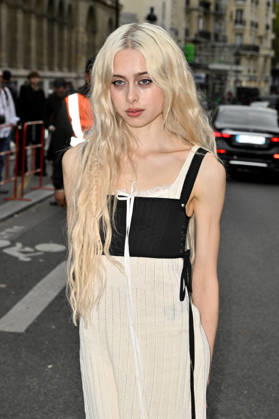 PFW Ann Demeulemeester Outside Arrivals Erin LeCount arriving at the Ann Demeulemeester show during Paris Fashion Week, in Paris, France on 3 October 2026. Photo by Julien Reynaud APS-Medias ABACAPRESS.COM Paris France  Copyright: xReynaudxJulien APS-Medias ABACAx