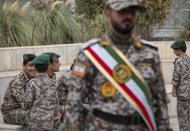 Opening Ceremony Of Second City-Square Military Training Camp Iranian schoolboys wearing Iranian Army military uniforms speak with each other during the opening ceremony of the second city-square military training camp for self-sacrificing forces in downtown Tehran, Iran, on October 3, 2026. The camp was established by the Basij paramilitary force, with personnel from the Islamic Republic of Iran Army responsible for training the volunteers. Tehran Tehran Iran  Copyright: xMortezaxNikoubazlx originalFilename: nikoubazl-openingc261003_npExk.jpg
