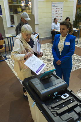 Voters cast ballots in Sarajevo as Bosnia and Herzegovina holds general elections SARAJEVO, BOSNIA AND HERZEGOVINA - OCTOBER 04: Voters cast their ballots as polling stations open for the 2026 General Elections in Sarajevo, Bosnia and Herzegovina on October 04, 2026. The nationwide vote features the inaugural use of new electoral technologies, including biometric voter identification, optical ballot scanners, and automated result transmission systems. Citizens are voting to elect members of the tripartite Presidency of Bosnia and Herzegovina, deputies to the Parliamentary Assembly, the Federation of BiH Parliament, the President and Vice Presidents of Republika Srpska, the National Assembly of Republika Srpska, and cantonal assemblies. Sami Copyright: x2026xAnadoluxSamirxJordamovicx