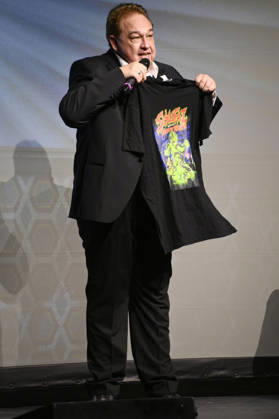 Oliver Kalkofe bei der Weltpremiere der ersten Folge der neuen SchleFaZ-Staffel auf Großbildleinwand Geisterjäger John Sinclair - Die Dämonenhochzeit im Ernst-Reuter-Saal. Berlin, 03.10.2026
