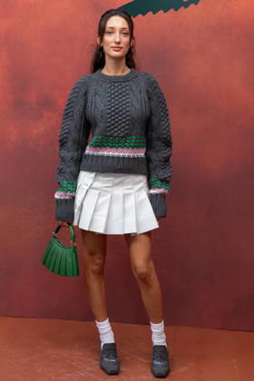 PFW Lacoste - Photocall LZ Nil Sani attends the Lacoste Womenswear Spring Summer 2027 show as part of Paris Fashion Week on October 4, 2026 at Roland Garros in Paris, France. Photo by Laurent Zabulon ABACAPRESS.COM  Copyright: xZabulonxLaurent ABACAx