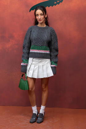 PFW Lacoste - Photocall LZ Nil Sani attends the Lacoste Womenswear Spring Summer 2027 show as part of Paris Fashion Week on October 4, 2026 at Roland Garros in Paris, France. Photo by Laurent Zabulon ABACAPRESS.COM  Copyright: xZabulonxLaurent ABACAx