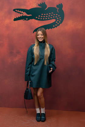 PFW Lacoste - Photocall LZ Marina Reche attends the Lacoste Womenswear Spring Summer 2027 show as part of Paris Fashion Week on October 4, 2026 at Roland Garros in Paris, France. Photo by Laurent Zabulon ABACAPRESS.COM  Copyright: xZabulonxLaurent ABACAx