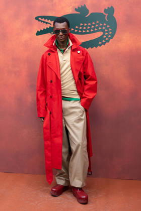 PFW Lacoste - Photocall LZ Alioune Badara Fall attends the Lacoste Womenswear Spring Summer 2027 show as part of Paris Fashion Week on October 4, 2026 at Roland Garros in Paris, France. Photo by Laurent Zabulon ABACAPRESS.COM  Copyright: xZabulonxLaurent ABACAx