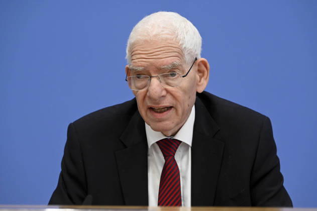 ABB BPK- Dr. Josef Schuster, Praesident des Zentralrats der Juden in Deutschlan Thema Vorstellung Entschieden gegen Antisemitismus Gutachten zum Gesetzentwurf zur Strafbarkeit der Leugnung des Existenzrechts Israels auf der BPK Bundespressekonferenz in Berlin am 01.10.2026 Berlin Deutschland