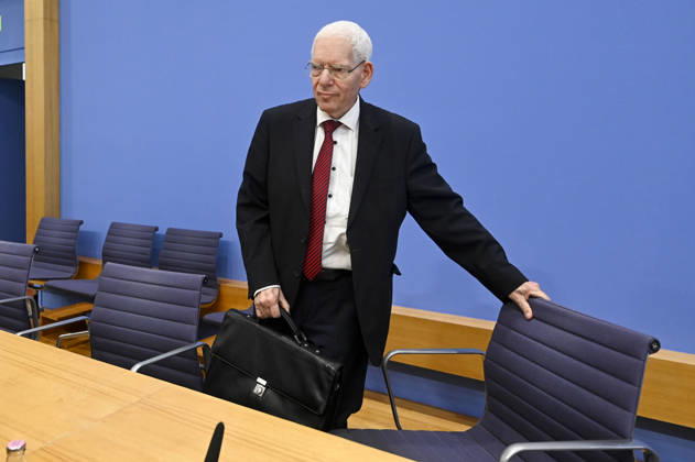 ABB BPK- Dr. Josef Schuster, Praesident des Zentralrats der Juden in Deutschlan Thema Vorstellung Entschieden gegen Antisemitismus Gutachten zum Gesetzentwurf zur Strafbarkeit der Leugnung des Existenzrechts Israels auf der BPK Bundespressekonferenz in Berlin am 01.10.2026 Berlin Deutschland