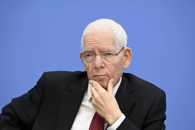 ABB BPK- Dr. Josef Schuster, Praesident des Zentralrats der Juden in Deutschlan Thema Vorstellung Entschieden gegen Antisemitismus Gutachten zum Gesetzentwurf zur Strafbarkeit der Leugnung des Existenzrechts Israels auf der BPK Bundespressekonferenz in Berlin am 01.10.2026 Berlin Deutschland