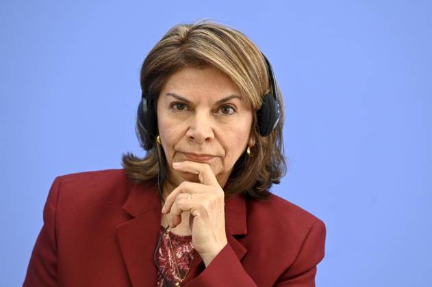 ABB BPK- Laura Chinchilla Miranda, Staatspraesidentin a.D. Costa Rica und Co-Vorsitzende der ENSK Thema Vorstellung Vorstellung Entwicklungspolitische Nord-Sued-Kommission (ENSK) Pressekonferenz zu Zusammensetzung prioritären Themen der Entwicklungspolitischen Nord-Süd-Kommission auf der BPK Bundespressekonferenz in Berlin am 05.10.2026 Berlin Deutschland