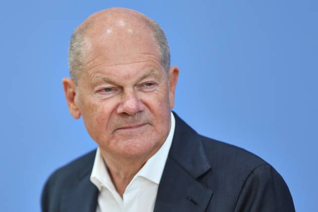 Berlin, Deutschland, 05.10.2026: Bundespressekonferenz: Vorstellung Entwicklungspolitische Nord-Süd-Kommission (ENSK): Pressekonferenz zu Zusammensetzung und prioritären Themen der Entwicklungspolitischen Nord-Süd-Kommission: Olaf Scholz (SPD) Copyright: xdtsxNachrichtenagenturx dts_137157