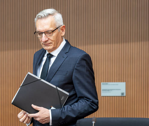Martin Jäger - Anhörung der Nachrichtendienste EUR, Deutschland, Berlin, 05.10.2026: Martin Jäger, Präsident des Bundesnachrichtendienstes. Anhörung der Präsidenten der Nachrichtendienste des Bundes. Das Parlamentarische Kontrollgremium kontrolliert die nachrichtendienstliche Tätigkeit des Bundes.