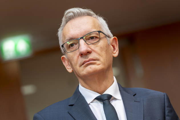 Martin Jäger - Anhörung der Nachrichtendienste EUR, Deutschland, Berlin, 05.10.2026: Martin Jäger, Präsident des Bundesnachrichtendienstes. Anhörung der Präsidenten der Nachrichtendienste des Bundes. Das Parlamentarische Kontrollgremium kontrolliert die nachrichtendienstliche Tätigkeit des Bundes.