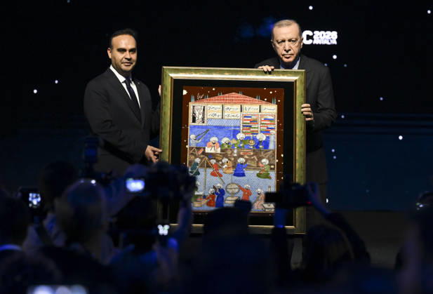 Turkish President Recep Tayyip Erdogan ANTALYA, TURKIYE - OCTOBER 05: Turkish President Recep Tayyip Erdogan attends the opening of the International Astronautical Congress at the NEST Congress Center, on October 05, 2026 in Antalya, Turkiye. Utku Ucrak Anadolu Antalya Turkey. Editorial use only. Please get in touch for any other usage.  Copyright: x2026xAnadoluxUtkuxUcrakx