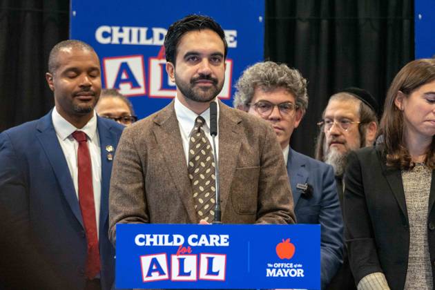 New York, NY- October 5: Mayor Zohran Kwame Mamdani makes an announcement to deliver Free Child Care to more Than 10,000 Low-Income Children October 5, 2026. Copyright: xCamaraxPorter AdMedia MediaPunchx