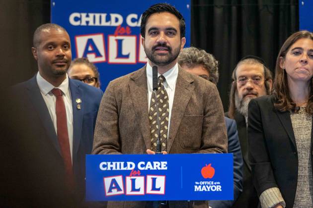New York, NY- October 5: Mayor Zohran Kwame Mamdani makes an announcement to deliver Free Child Care to more Than 10,000 Low-Income Children October 5, 2026. Copyright: xCamaraxPorter AdMedia MediaPunchx