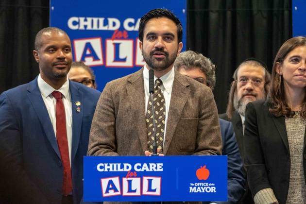 New York, NY- October 5: Mayor Zohran Kwame Mamdani makes an announcement to deliver Free Child Care to more Than 10,000 Low-Income Children October 5, 2026. Copyright: xCamaraxPorter AdMedia MediaPunchx