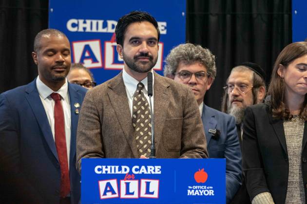 New York, NY- October 5: Mayor Zohran Kwame Mamdani makes an announcement to deliver Free Child Care to more Than 10,000 Low-Income Children October 5, 2026. Copyright: xCamaraxPorter AdMedia MediaPunchx