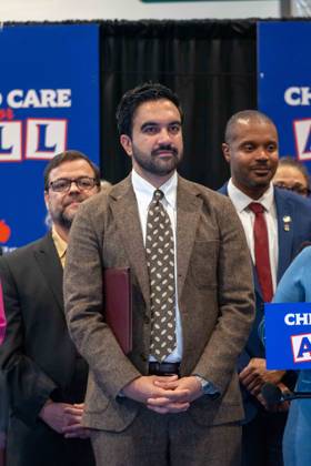 New York, NY- October 5: Mayor Zohran Kwame Mamdani makes an announcement to deliver Free Child Care to more Than 10,000 Low-Income Children October 5, 2026. Copyright: xCamaraxPorter AdMedia MediaPunchx