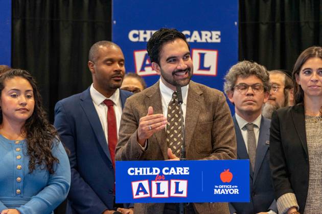 New York, NY- October 5: Mayor Zohran Kwame Mamdani makes an announcement to deliver Free Child Care to more Than 10,000 Low-Income Children October 5, 2026. Copyright: xCamaraxPorter AdMedia MediaPunchx