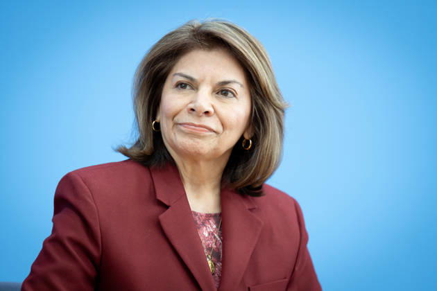 BPK, Entwicklungspolitische Nord-Süd-Kommission Berlin, BPK, Vorstellung Entwicklungspolitische Nord-Süd-Kommission (ENSK), Laura Chinchilla Miranda, Staatspräsidentin a. D. Costa Rica und Co-Vorsitzende der ENSK Berlin Berlin GER