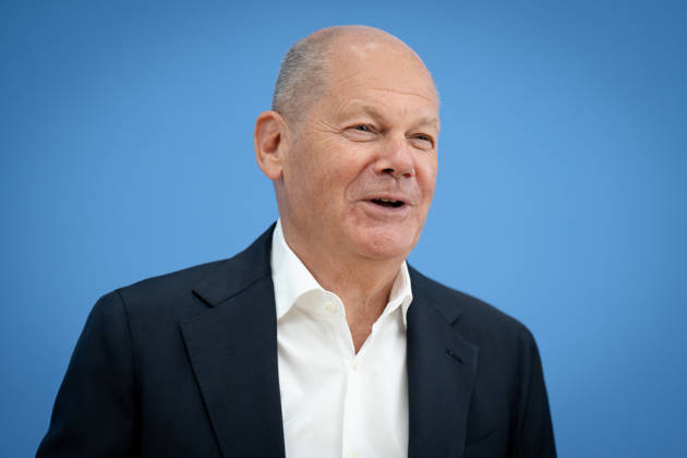 BPK, Entwicklungspolitische Nord-Süd-Kommission Berlin, BPK, Vorstellung Entwicklungspolitische Nord-Süd-Kommission (ENSK), Olaf Scholz, Bundeskanzler a. D. und Co-Vorsitzender der ENSK Berlin Berlin GER