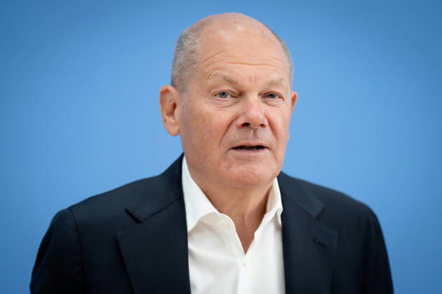 BPK, Entwicklungspolitische Nord-Süd-Kommission Berlin, BPK, Vorstellung Entwicklungspolitische Nord-Süd-Kommission (ENSK), Olaf Scholz, Bundeskanzler a. D. und Co-Vorsitzender der ENSK Berlin Berlin GER