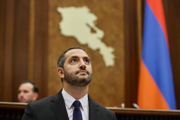 ARMENIA, YEREVAN - OCTOBER 6, 2026: President of the National Assembly Ruben Rubinyan is pictured during the 2nd session of the Armenian National Assembly of the 9th convocation Yerevan Armenia  - ZUMAt113 20261006_zaa_t113_004 Copyright: xAlexanderxPatrinx