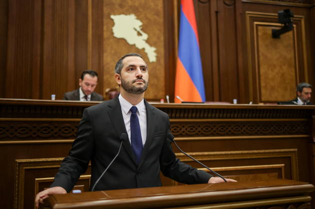 ARMENIA, YEREVAN - OCTOBER 6, 2026: President of the National Assembly Ruben Rubinyan is pictured during the 2nd session of the Armenian National Assembly of the 9th convocation Yerevan Armenia  - ZUMAt113 20261006_zaa_t113_005 Copyright: xAlexanderxPatrinx