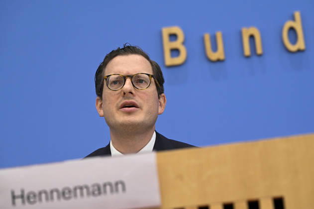 ABB BPK- Prof. Dr. Moritz Hennemann, Bundesbeauftragter für den Datenschutz und die Informationsfreiheit (BfDI) Thema Amtsantritt des neuen Bundesdatenschutzbeauftragten Schwerpunkte der kuenftigen Arbeit auf der BPK Bundespressekonferenz in Berlin am 06.10.2026 Berlin Deutschland