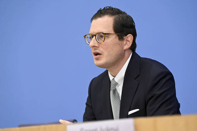 ABB BPK- Prof. Dr. Moritz Hennemann, Bundesbeauftragter für den Datenschutz und die Informationsfreiheit (BfDI) Thema Amtsantritt des neuen Bundesdatenschutzbeauftragten Schwerpunkte der kuenftigen Arbeit auf der BPK Bundespressekonferenz in Berlin am 06.10.2026 Berlin Deutschland