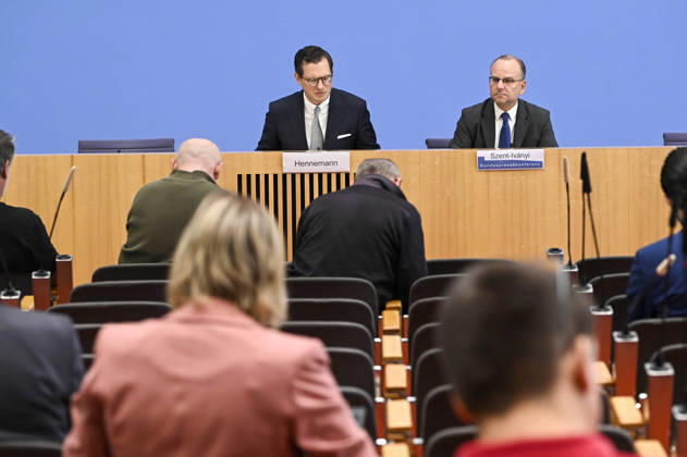 ABB BPK- Prof. Dr. Moritz Hennemann, Bundesbeauftragter für den Datenschutz und die Informationsfreiheit (BfDI) Thema Amtsantritt des neuen Bundesdatenschutzbeauftragten Schwerpunkte der kuenftigen Arbeit auf der BPK Bundespressekonferenz in Berlin am 06.10.2026 Berlin Deutschland