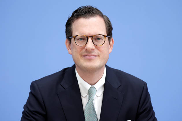 Prof. Dr. Moritz Hennemann, Bundesbeauftragter für den Datenschutz und die Informationsfreiheit, PK zu - Amtsantritt des neuen Bundesdatenschutzbeauftragten (BfDI): Schwerpunkte der künftigen Arbeit, Berlin, 06.10.2026