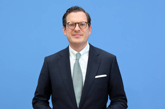 Prof. Dr. Moritz Hennemann, Bundesbeauftragter für den Datenschutz und die Informationsfreiheit, PK zu - Amtsantritt des neuen Bundesdatenschutzbeauftragten (BfDI): Schwerpunkte der künftigen Arbeit, Berlin, 06.10.2026