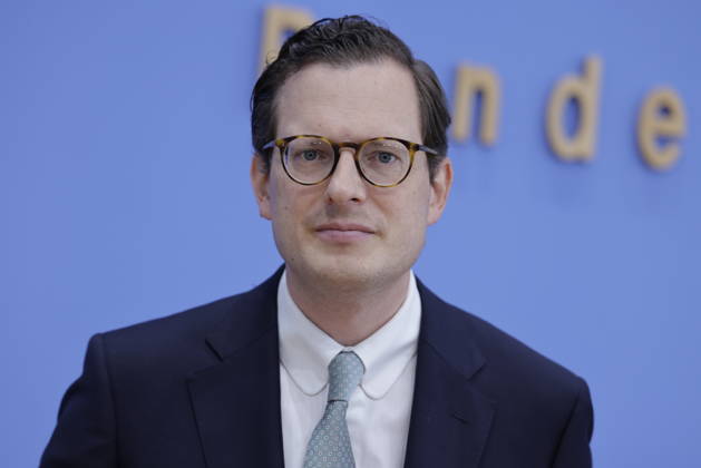 Prof. Dr. Moritz Hennemann, Bundesbeauftragter für den Datenschutz und die Informationsfreiheit (BfDI), Deutschland, Berlin, Bundespressekonferenz, Thema: Amtsantritt des neuen Bundesdatenschutzbeauftragten: Schwerpunkte der künftigen Arbeit