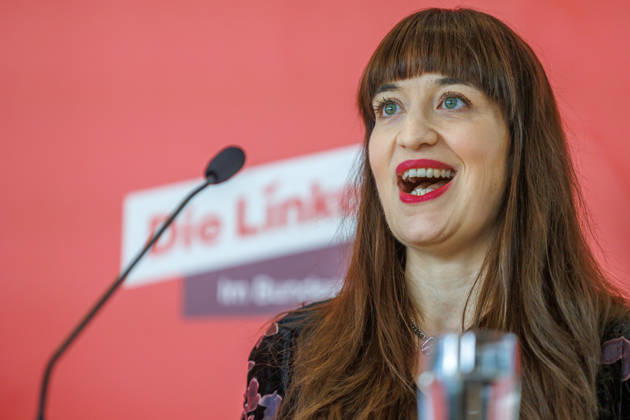 Statement Die Linke Heidi Reichinnek bei einem Statement Die Linke am 06.10.26 in Berlin. Berlin Berlin Deutschland Reichstag