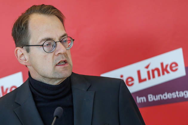 Statement Die Linke Soeren Pellmann bei einem Statement Die Linke am 06.10.26 in Berlin. Berlin Berlin Deutschland Reichstag