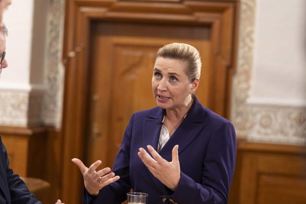 Opening of the Danish Parliament: Reactions after the opening speech Prime Minister Mette Frederiksen (S). Doorstep after the opening of the Danish Parliament at Christiansborg Palace in Copenhagen, Tuesday, October 6, 2026. (Photo: Claus Bech Ritzau Scanpix) , Copenhagen Denmark