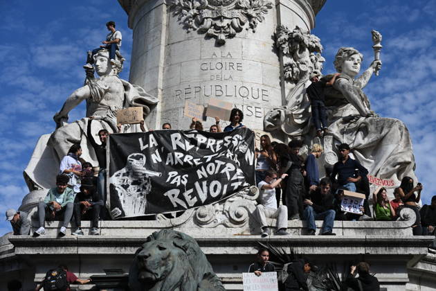 Student trade union organisations called for a secondary school protest on 6 October 2026 in Paris to demand more resources for secondary schools. - 06 10 2026 - France Ile-de-France (region) Paris -  JulienxMattiax xLexPictorium LePictorium_0341916