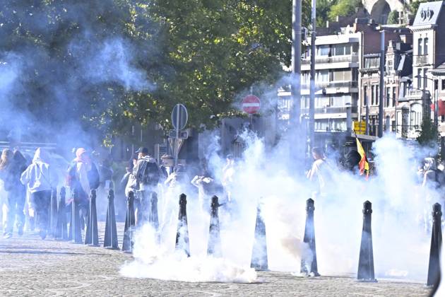 Student protest in Liege on 06 10 2026 LIEGE, BELGIUM - OCTOBER 06 : Students protest against the ministerial reform on September on October 6, 2026 in Liege, Belgium, 06 10 2026 ( Liege Belgium  Copyright: xSesx