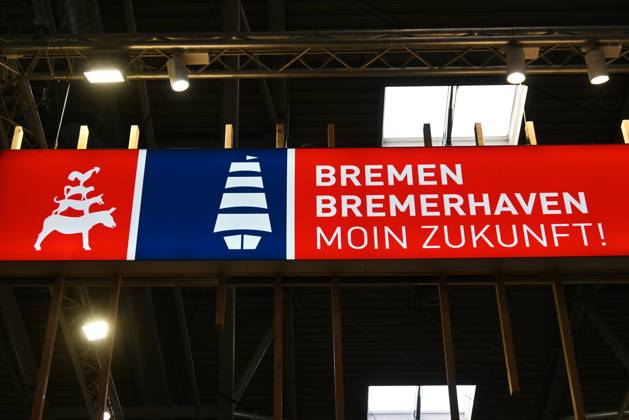 Die EXPO REAL 2026 findet aktuell auf dem Messegelände der Messe München statt. Sie ist Europas grösste internationale Fachmesse für Immobilien, Investitionen und Infrastruktur. Foto: Messestand Bremen und Bremerhaven.