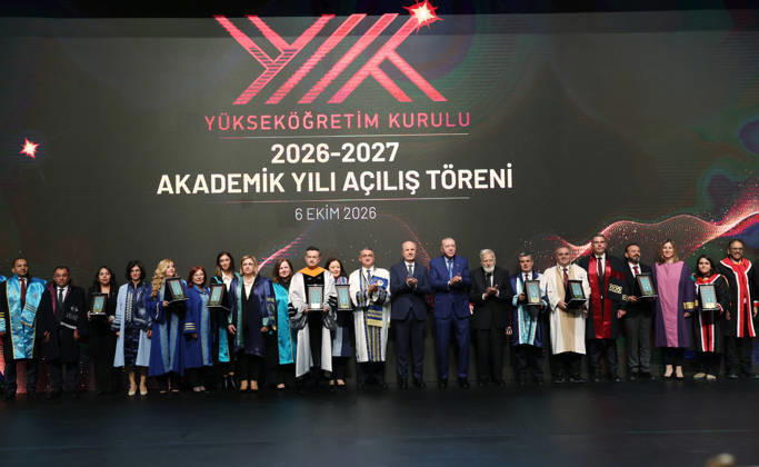 Turkish President Recep Tayyip Erdogan ANKARA, TURKIYE - OCTOBER 6: (----EDITORIAL USE ONLY - MANDATORY CREDIT - TURKISH PRESIDENCY MURAT KULA HANDOUT - NO MARKETING NO ADVERTISING CAMPAIGNS - DISTRIBUTED AS A SERVICE TO CLIENTS----) Turkish President Recep Tayyip Erdogan attends the Opening Ceremony of Academic Year 2026-2027 at the Bestepe National Congress and Culture Center in Ankara, Turkiye, on October 6, 2026. Turkish Presidency Murat Kula Handout Anadolu Ankara Turkey. Editorial use only. Please get in touch for any other usage.  Copyright: x2026xAnadoluxTurkishxPresidencyx xMuratxKulax xHandoutx