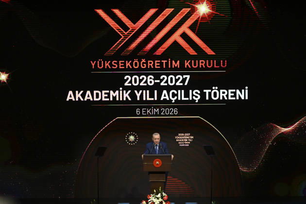 Turkish President Recep Tayyip Erdogan ANKARA, TURKIYE - OCTOBER 06: Turkish President Recep Tayyip Erdogan attends the opening ceremony of the 2026-2027 Higher Education Academic Year at Bestepe National Congress and Culture Center, on October 06, 2026 in Ankara, Turkiye. Dogukan Keskinkilic Anadolu Ankara Turkey. Editorial use only. Please get in touch for any other usage.  Copyright: x2026xAnadoluxDogukanxKeskinkilicx