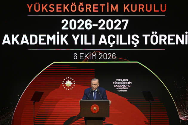 Turkish President Recep Tayyip Erdogan ANKARA, TURKIYE - OCTOBER 06: Turkish President Recep Tayyip Erdogan attends the opening ceremony of the 2026-2027 Higher Education Academic Year at Bestepe National Congress and Culture Center, on October 06, 2026 in Ankara, Turkiye. Dogukan Keskinkilic Anadolu Ankara Turkey. Editorial use only. Please get in touch for any other usage.  Copyright: x2026xAnadoluxDogukanxKeskinkilicx