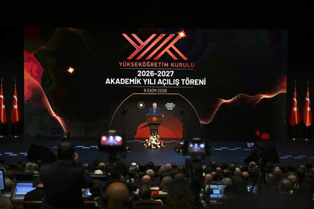 Turkish President Recep Tayyip Erdogan ANKARA, TURKIYE - OCTOBER 06: Turkish President Recep Tayyip Erdogan attends the opening ceremony of the 2026-2027 Higher Education Academic Year at Bestepe National Congress and Culture Center, on October 06, 2026 in Ankara, Turkiye. Dogukan Keskinkilic Anadolu Ankara Turkey. Editorial use only. Please get in touch for any other usage.  Copyright: x2026xAnadoluxDogukanxKeskinkilicx