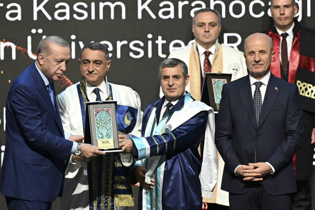 Turkish President Recep Tayyip Erdogan ANKARA, TURKIYE - OCTOBER 06: Turkish President Recep Tayyip Erdogan attends the opening ceremony of the 2026-2027 Higher Education Academic Year at Bestepe National Congress and Culture Center, on October 06, 2026 in Ankara, Turkiye. Dogukan Keskinkilic Anadolu Ankara Turkey. Editorial use only. Please get in touch for any other usage.  Copyright: x2026xAnadoluxDogukanxKeskinkilicx